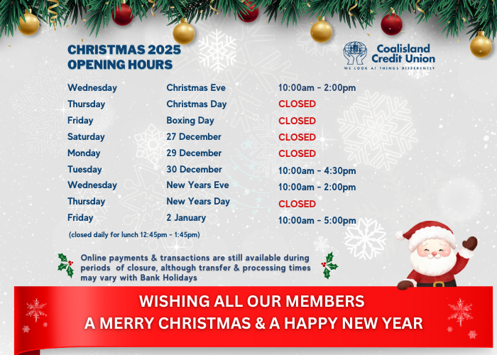 Christmas Opening Hours 2025
